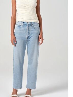 Agolde Force1 Women's Straight Leg Jeans - Light Blue